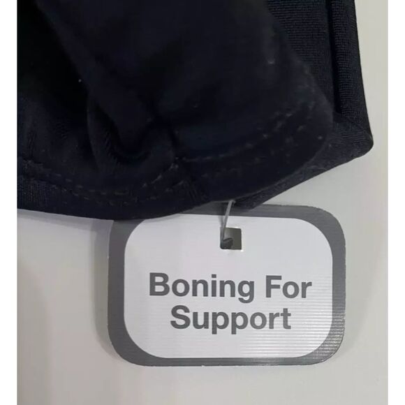 NWT Time and Tru Woman's Key Hole Swim Top Boning Support Size 1X  (16W/18W) - Picture 11 of 12